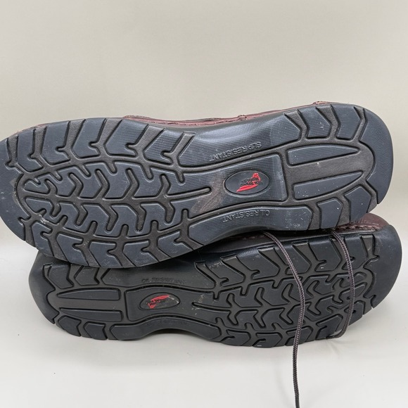 Red Wing Work Shoes Burgundy Leather Lace Up Men's Size 11.5 D Stock No 6704 - Picture 5 of 7